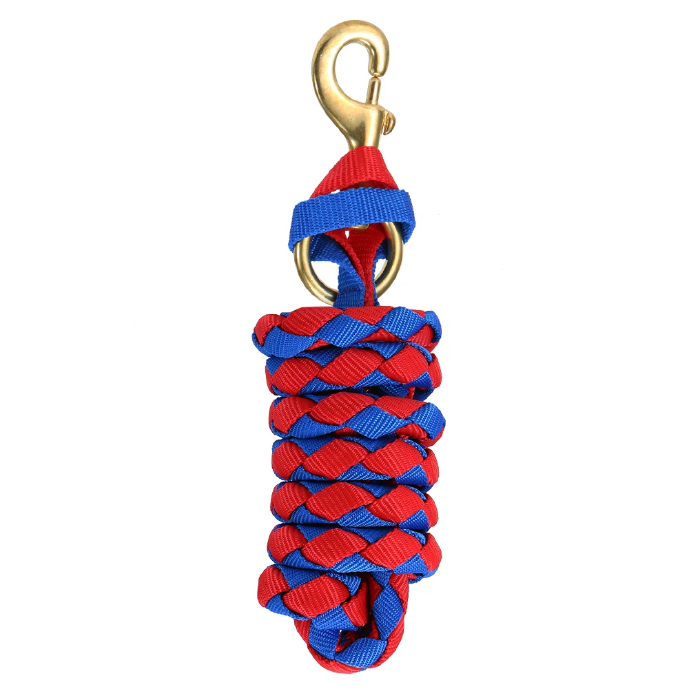 3 Meters PP Braided Horse Rope Horse Lead Rope with Brass Snap Pet Traction Rope Horse Rope Harness Accessories 4