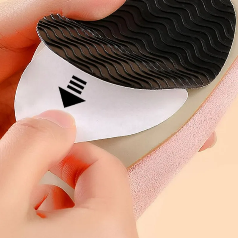 Silicone Sole Anti Slip Sticker High Heels Anti Friction Patch Shoes Hard Wearing Paster Soft Water-drop Shape Shoe Accessories