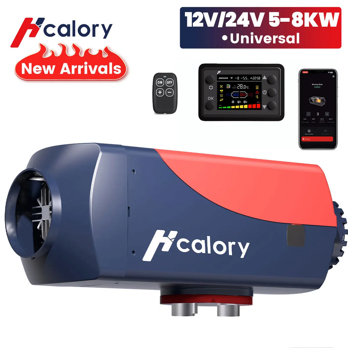 12V Diesel Car Parking Heater with Remote Control and LCD Monitor