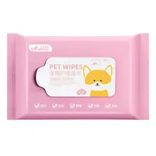 

Non-woven Fabric Wet Wipe Aloe Vera Extract With Sterilization Anti-inflammatory and Antipruritic Function for Remove Pet Earwax