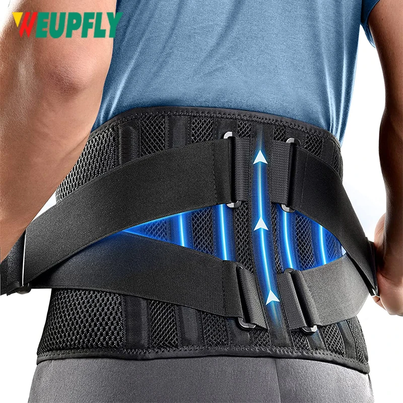 

Back Brace - Immediate Relief from Back Pain, Herniated Disc,Sciatica,Scoliosis Breathable Waist Lumbar Lower Back Support Belt