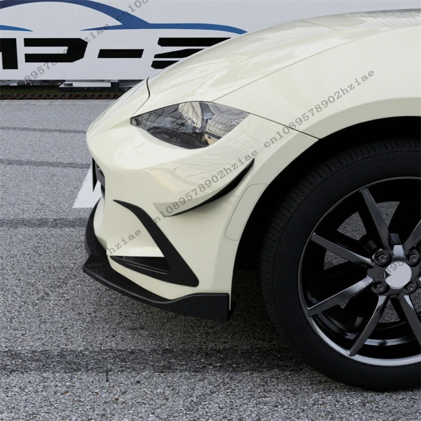 마쓰다 MX-5 미아타 ND 2015-2025용 자동차 프론트 사이드 나이프 스포일러, 프론트 안개등 커버, 리어 윙 나이프, 에어로다이나믹 자동차 액세서리