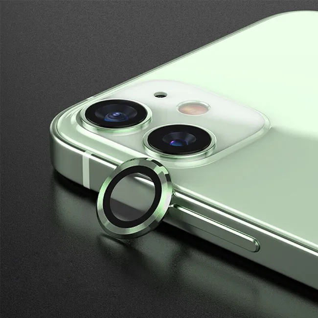 Metal Ring Camera Protectors with Lens Glass Film Cover