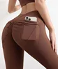 V-Back Yoga Legging With Pockets Women Scrunch Butt Workout Pants Stretchy Lifting Hip Sports Leggings Gym Pilate Sexy Tights