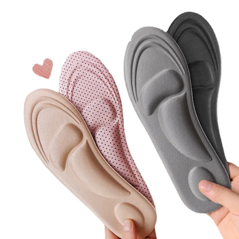 

4D Memory Foam Insoles for Shoes Women Men Running Sport Insole Feet Arch Support Plantar Fasciitis Shoe Pads Flats Shoe Sole