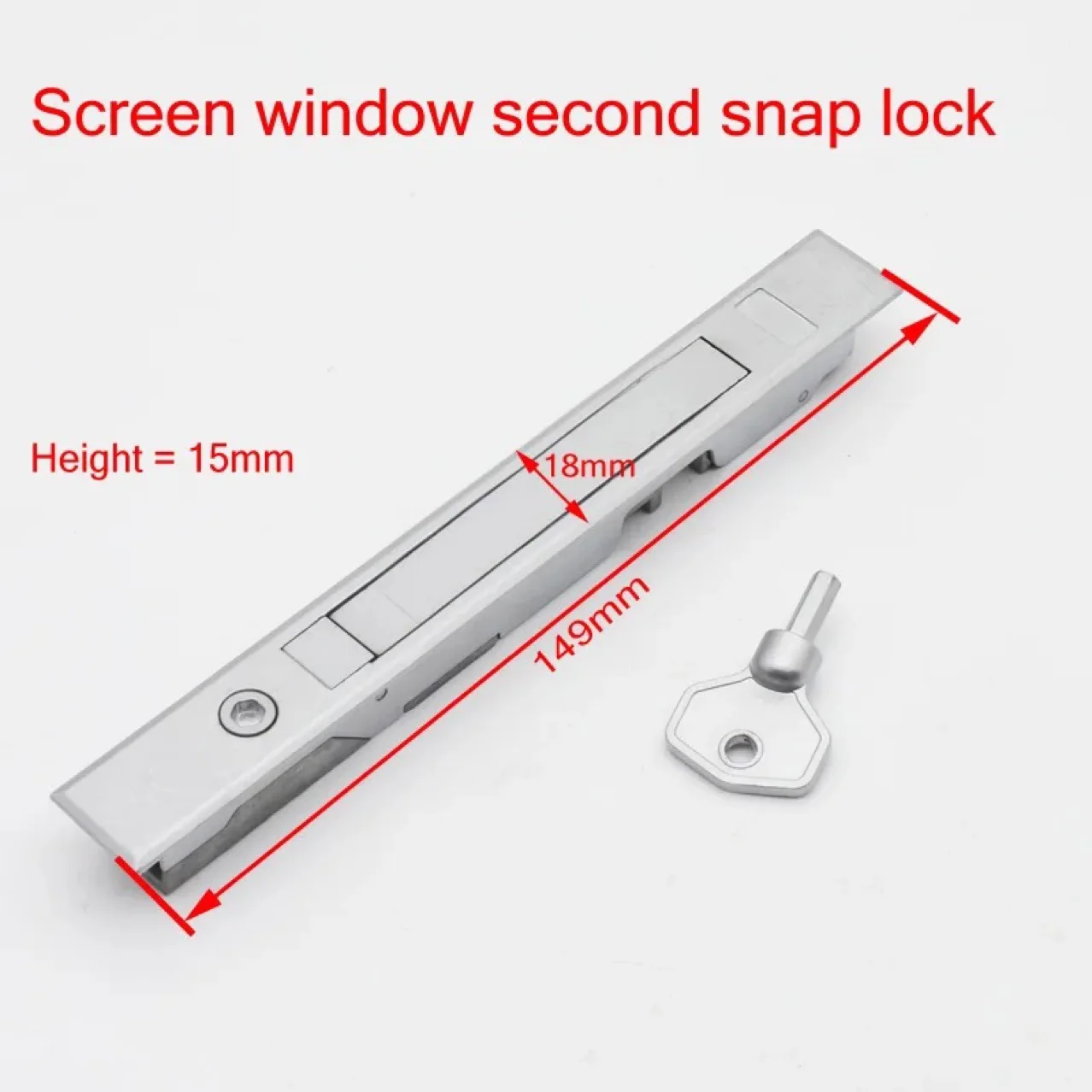 Zinc-alloy Screen Lock Small Open Spring Combination Lock Invisible Screen Gold Door