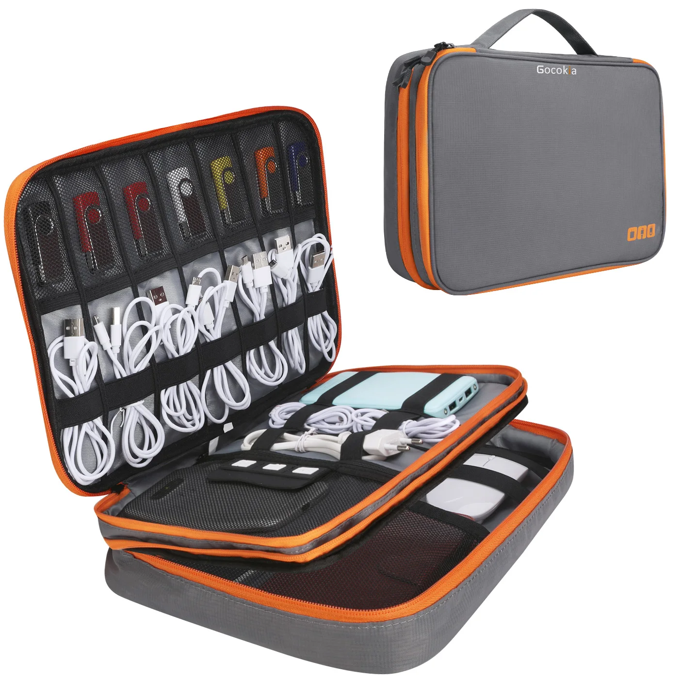 Portable Electronic Accessories Travel case,Cable Organizer Bag Gadget