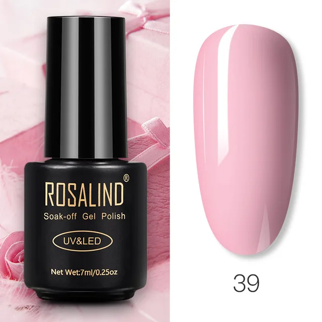ROSALIND Nail Gel Polish Glitter Series Gel Varnishes All For Manicure Soak Off UV Lamp Nails Art Semi Permanent Gel Polish RA39