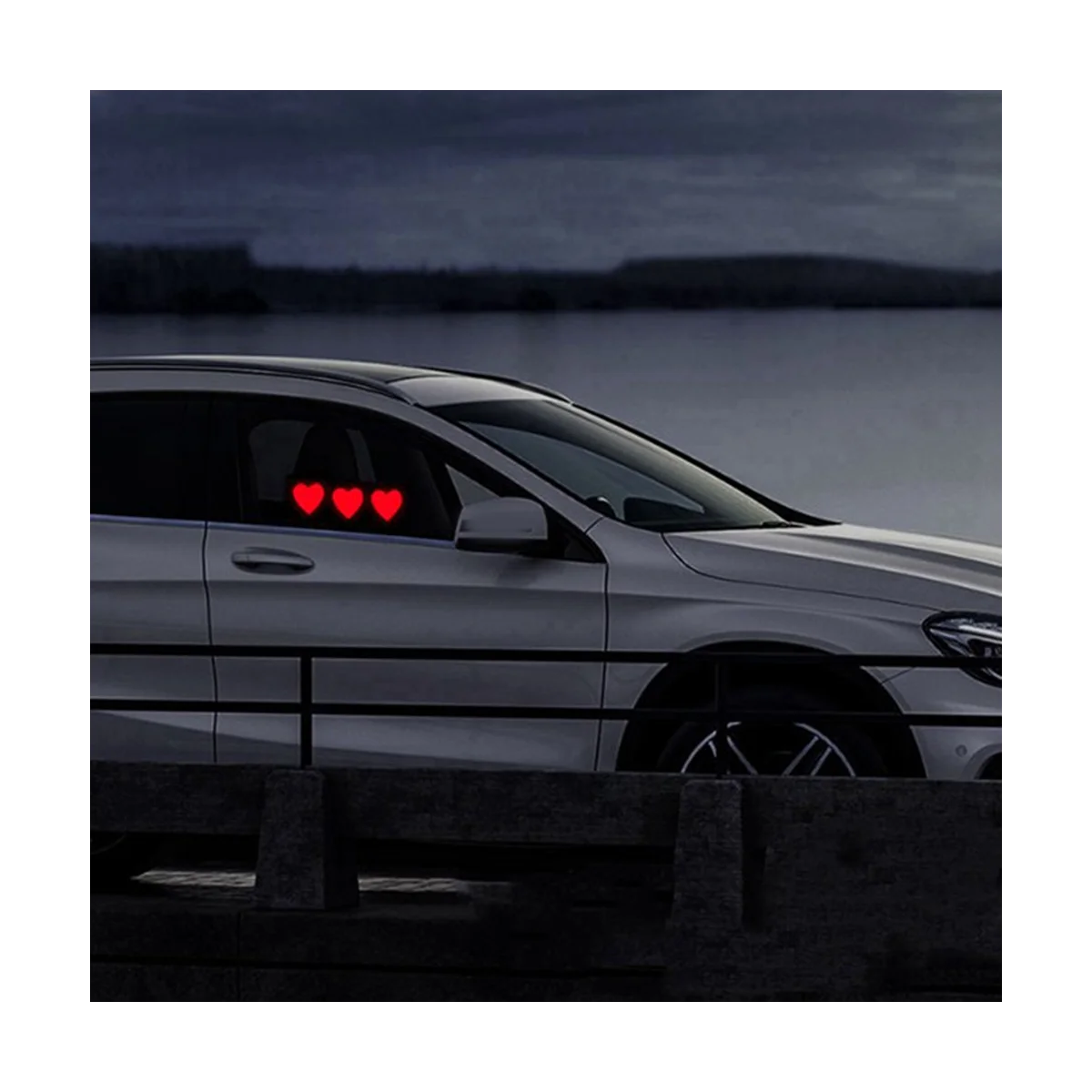 

Love Funny Taxi Window Car Sticker Light Emitting Racing Car Glow Panel Windshield for Styling Decorative Glowing LED