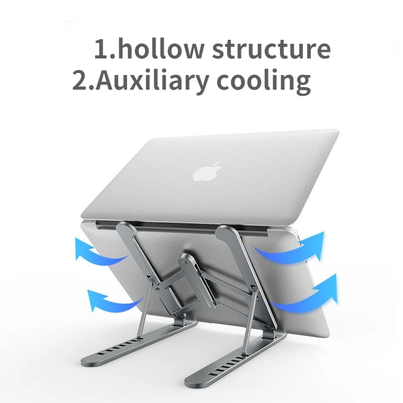 

Foldable Laptop Stand Portable Notebook Support Base Holder Adjustable Riser Cooling Bracket for Laptop & Tablet Accessories