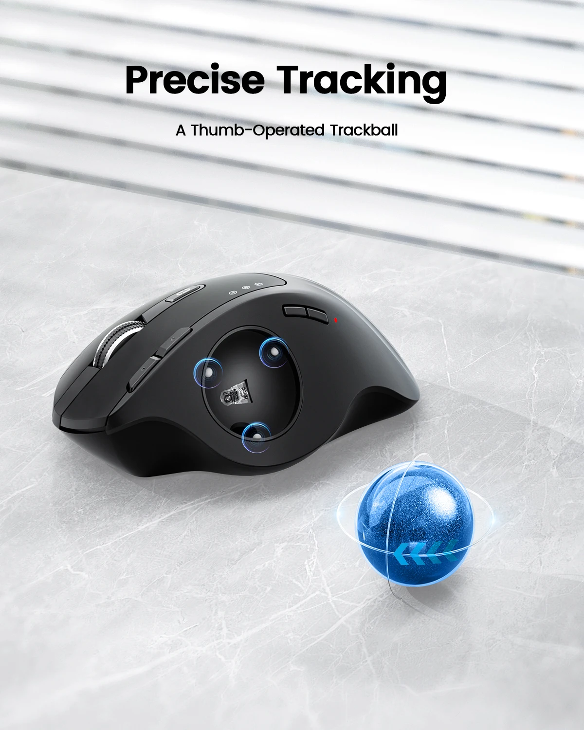 ProtoArc EM01 NL ワイヤレス トラックボール マウス 充電式