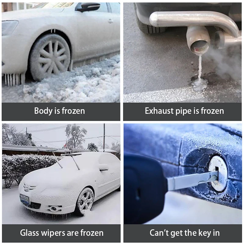 SEAMETAL 500ml Winter Car Windshield Deicer Auto Ice Remover Spray for Car Window Snow Defrosting Melting Agent Frost Protection