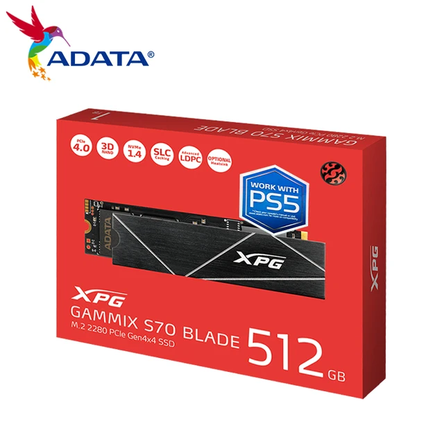 ADATA XPG S70B PCIe4.0 M.2 NVMe SSD Solid State Drive 1TB 2TB Internal Hard Drive Max 7400Mb/s High Speed Hard Disk Support PS5 6