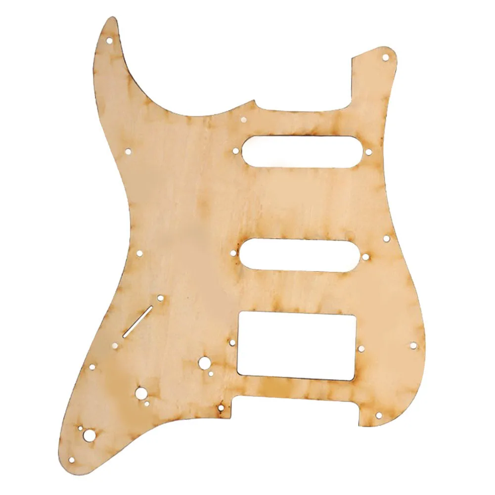 Basewood SSH Guitar Pickguard Scratch Plate Flower Pattern Replacement for Electric Guitar Unique Manufacturing Part Number