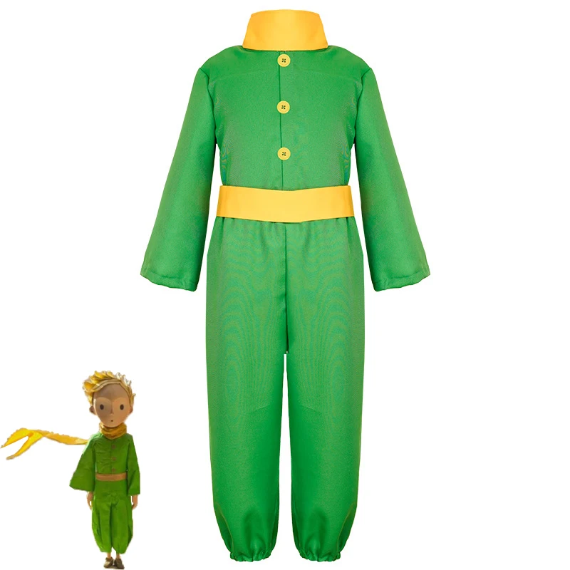 Costume Piccolo Principe Per Bambino 6-12 Mesi – Completo Con Camicia Ricamata, Mantella, Pantaloni, Cappello E Copriscarpe Dorati – Atosa Costumi