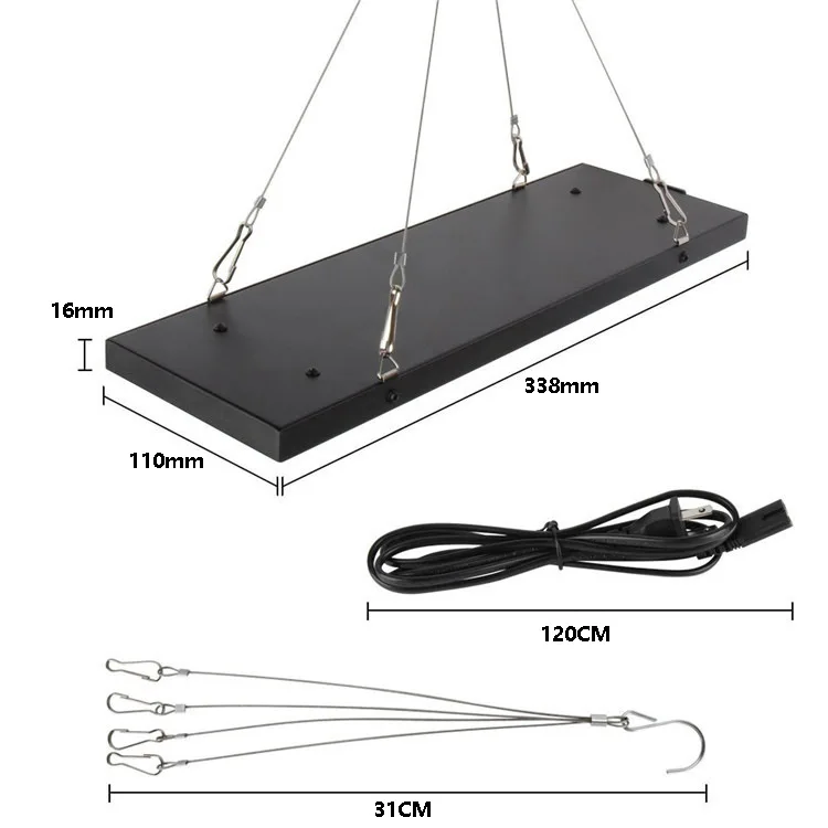 Lรกmpara LED de espectro completo para crecimiento de plantas, plรกntulas de flores carnosas, piezas de carcasa de aluminio, 40W