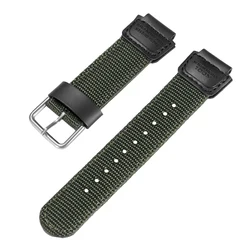 Nylon Canvas Sport Watch Strap 18mm - Versatile Black Bracelet - 18mm (Green)