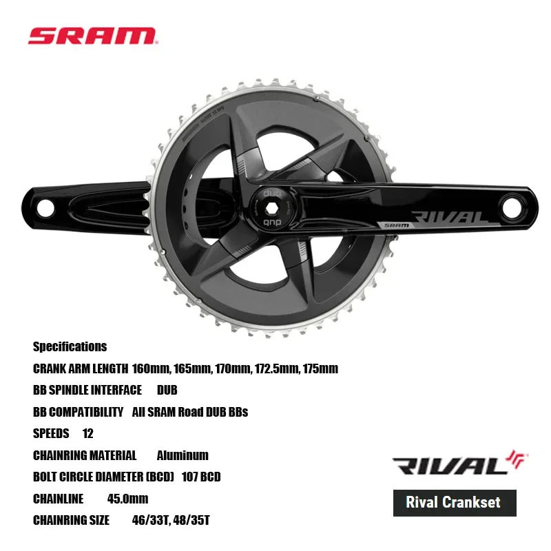 SRAM Rival eTap AXS 12-Speed Wireless Groupset - HRD
