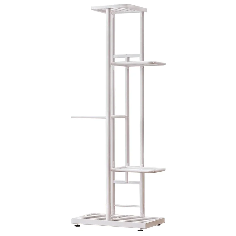 Home Balcony Storage Rack Wrought Iron Multi-layer Floor Flower Pot Rack Modern Minimalist Flower Stand Outdoor Flower Stands