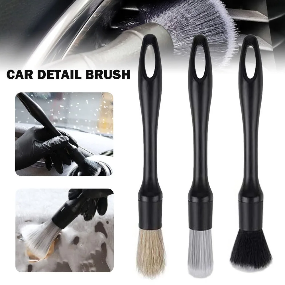 

Brush Cleaner Car Wash Cleaning Tool Bristle Brushes Car Detailing Brush Auto Interior Detail Brush Car Dash Duster Brush