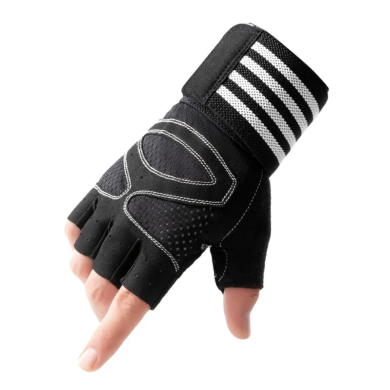 

Sports gloves dumbbell horizontal bar training extended wrist gloves non slip wear resistant full finger fitness sports gloves
