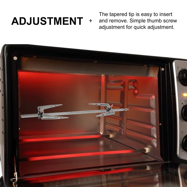 Villák Rotisserie Csirke Grill Hús Sütő Légkerekű Halak Sült Rozsdamentes Acél Pulyka Főzés Forgó Rúd Sertéshús - Image 4
