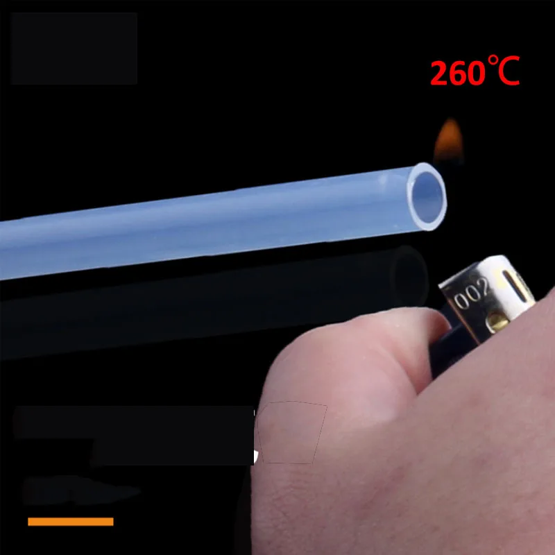 PTFE Tube 3D Printers Parts J-head Hotend Bowden Extruder ID 1mm 2mm 3mm 4mm 5mm 6mm 7mm 8mm Capricornus Hose White Clear ptfe tube