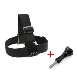 Universal Sports Camera Head Strap Mount - Enhanced Stability & Comfort - Black color