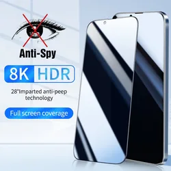 Privacy Protective Anti - Spy Tempered Glass Screen Protector - iPhone 3 GS (LUCENT)