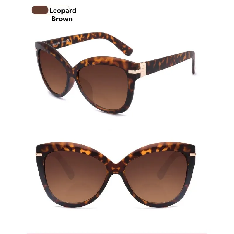 Luxury Cateye Polarized Bifocal Reading Sun Glasses Women Presbyopia Eyeglasses Cat Eye Sunglasses Diopter +1.0 To +3.0 6