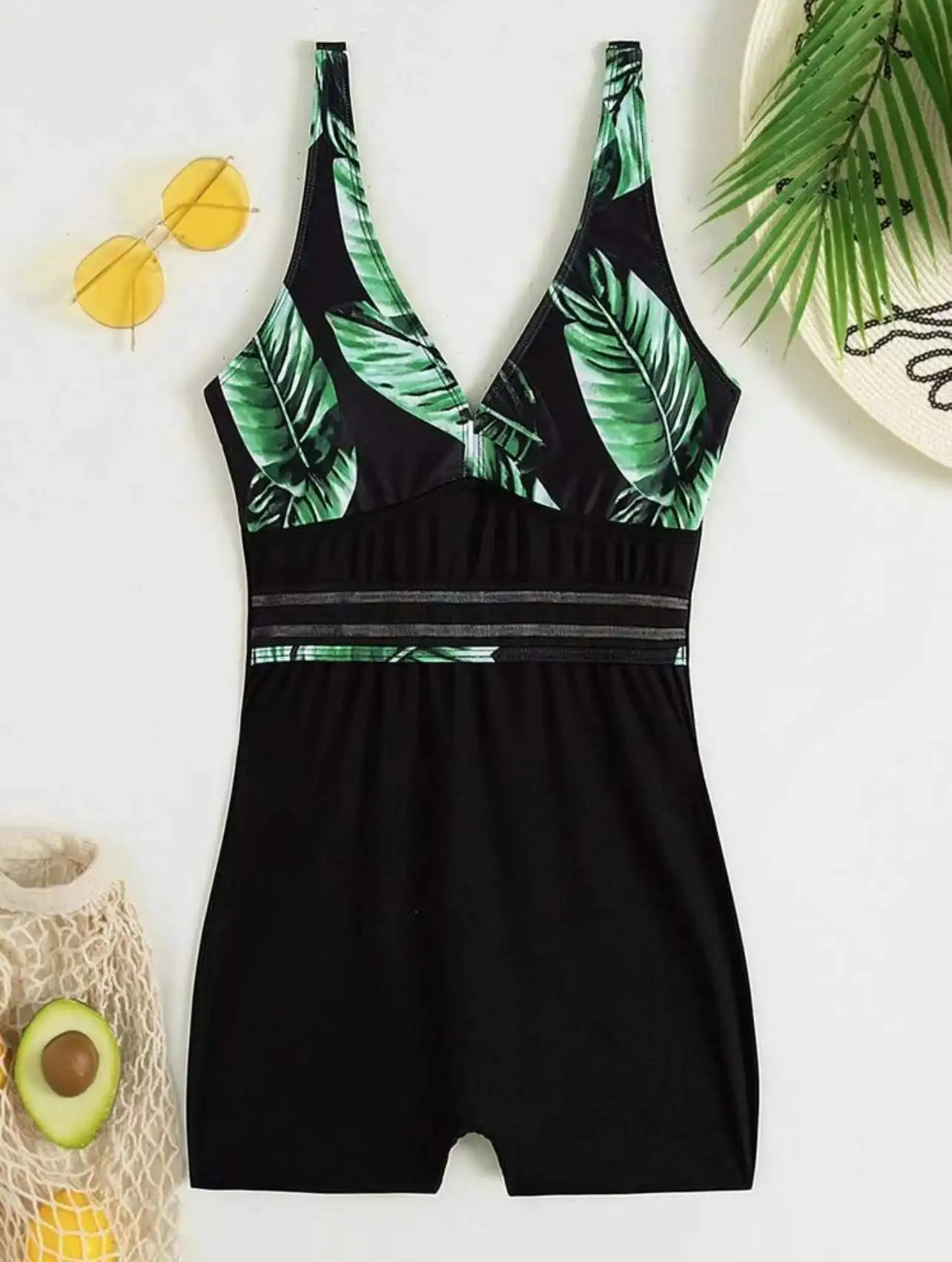 Large Size One-pieces Swimsuits Woman 2023 Zipper High Neck Bikinis Vintage Print Swimsuit For Women Push Up Monokini Swimwear