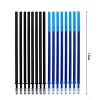 52Pcs/Set Gel Pen Erasable Refill Rod Erasable Pens 0.5mm Blue Black Washable Handle School Writing Stationery Gel Ink Pen 6