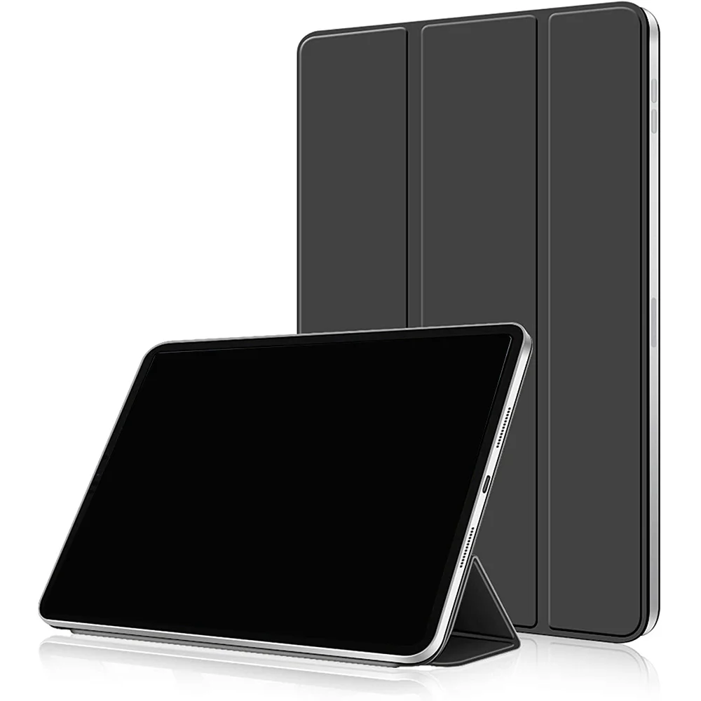 

Чехол для iPad Pro 11 2020, с автоматическим переходом в спящий режим/пробуждением, поддерживает зарядку карандашом, умный чехол тройного сложения для iPad Pro 11 дюймов, черный