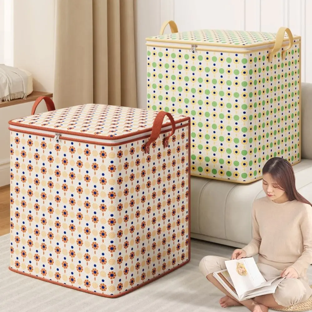 Portable Large Capacity Clothes Quilt Storage Bag Dust-proof Toy Home Moving Storage Bag Wardrobe Accessories 4