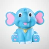 Cartoon Elephant Saving Bank Creative Money Storage Pot Gift Plastic Piggy Bank for Kid Child Girl 6
