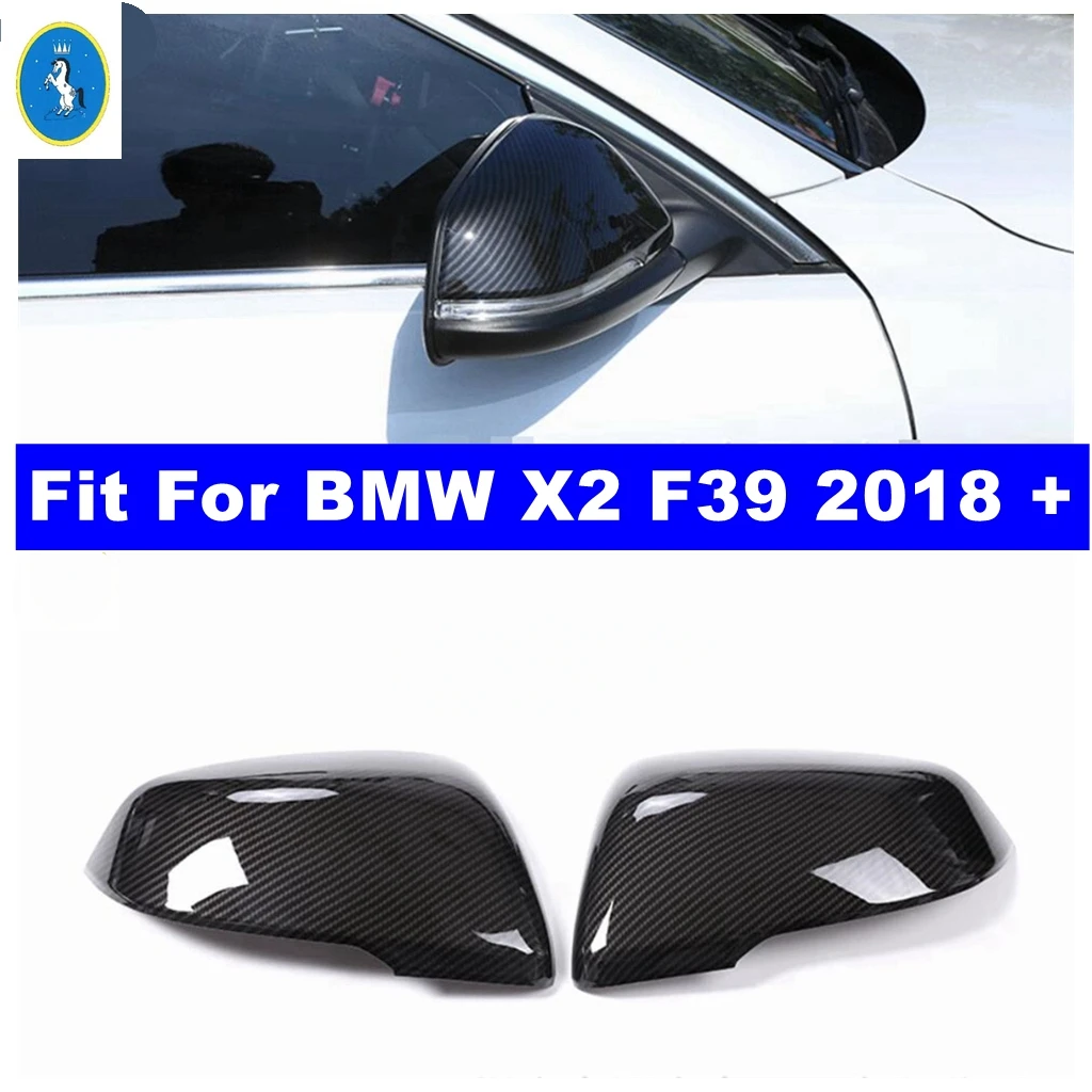 

Декоративная крышка для зеркала заднего вида, защитная оболочка для BMW X2 F39 2018-2021, автомобильные Внешние аксессуары из углеродного волокна