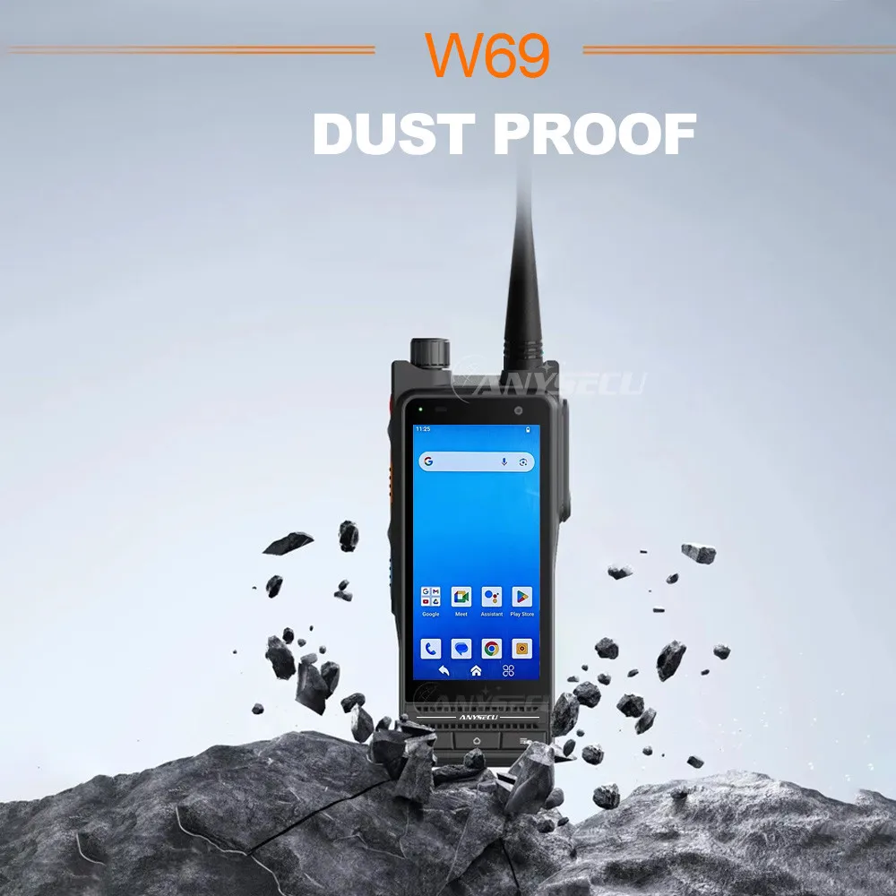 ANYSECU 4W DMR W69 Analog Dual-mode Walkie-talkie NFC IP68 Android Global version smart phone DMR POC 4G LTE radio zello/realptt - Image 4