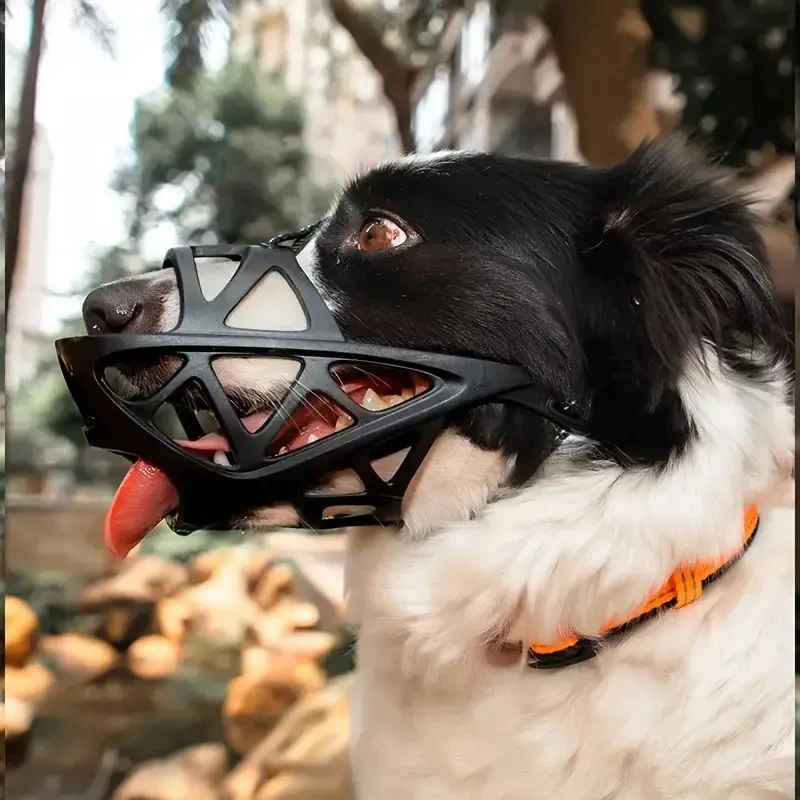 Breathable Bite-proof Dog Mouth Cover Adjustable to Prevent Barking and Eating