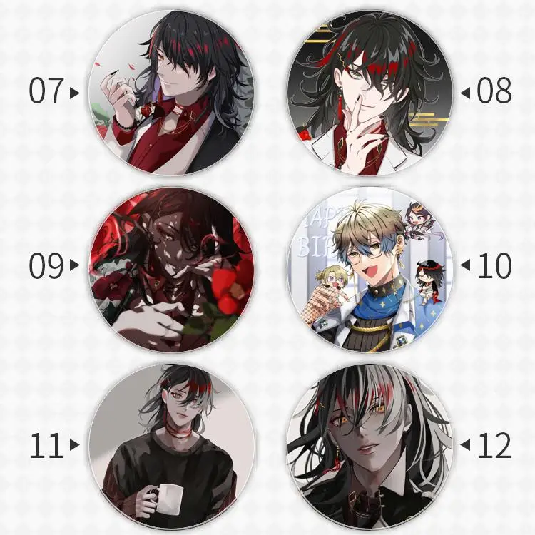 Vox Akuma Badge Brooch Vtuber Virtual YouTuber anchor Peripherals