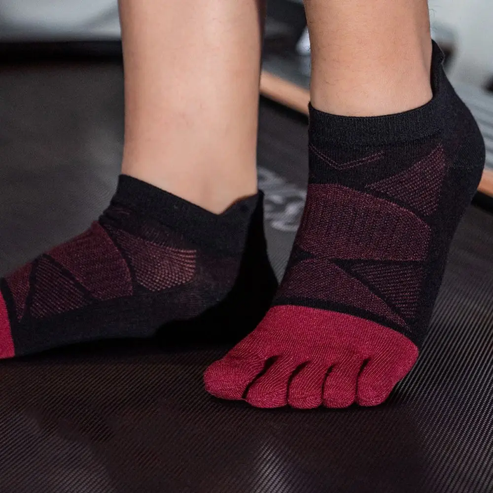 Winter Cotton Short Five Toe Socks Five Finger Soccer Tube Socks Breathable Sports Male Football Anti-slip Running Ankle Sock
