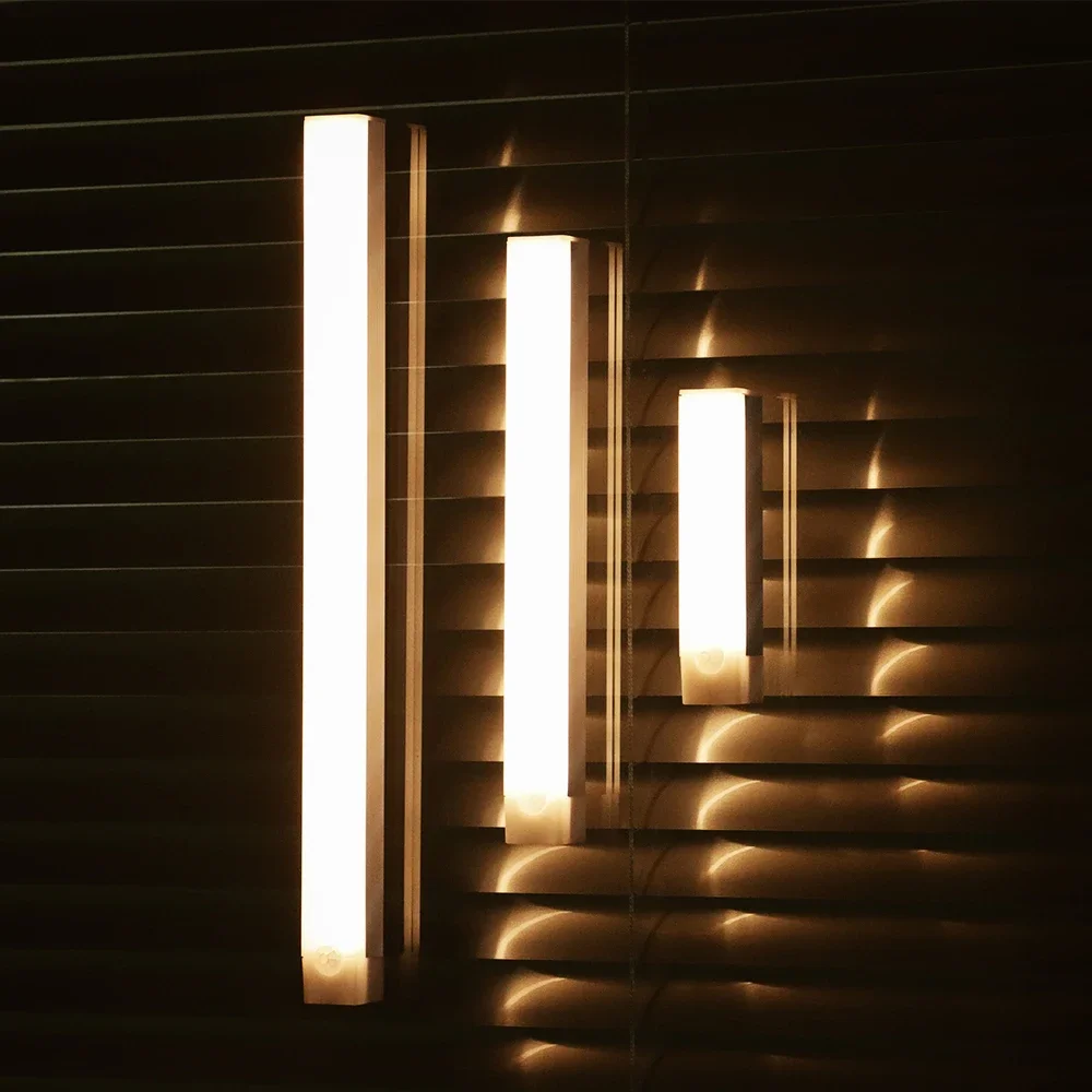 Description Picture 4 of itemPIR Motion Sensor LED Under Cabinet Lamp Rechargeable Night Light Stairs Closet Room Aisle Tube Bar Detector Bulb