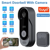 Tuya Doorbell With Camera Wireless Home Video Doorbell WIFI HD Outdoor Waterproof Door Bell Camera Security Video Intercom IR