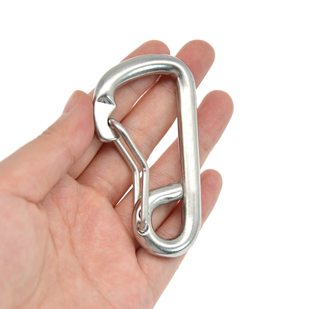 Accessory Carabine Carabiner Diving Lightweight 80mm Portable Safety 316 Stainless Steel Anti-corrosion Durable durable lightweight 1pcs fuel tank vent fuel gas 15mm 0 59inch 70 x 65mm 2 75 x 2 56inch 90 degree stainless steel