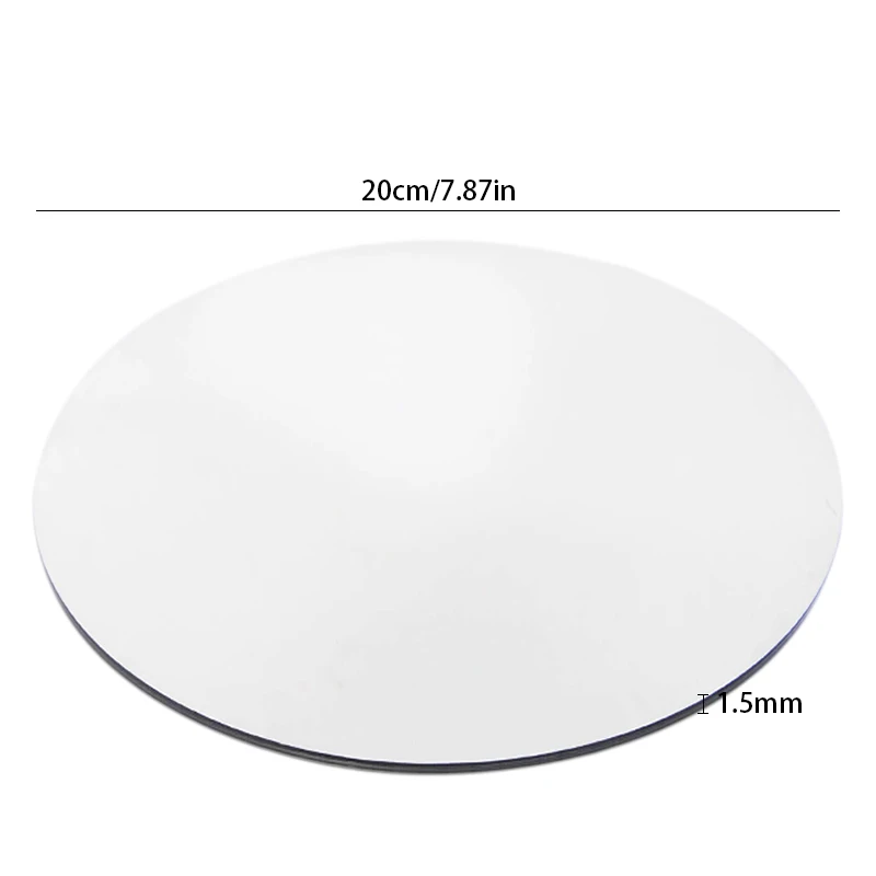 Round Mirror Glass Tray DIY Acrylic Circle Candle Plates Wedding Party Table Centerpiece Decoration Large Capacity Platter Tiles 6