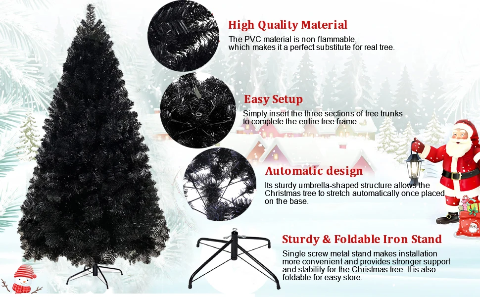 black christmas tree