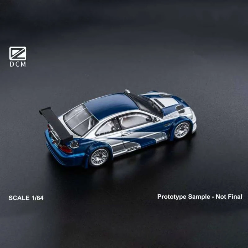 DCM 1:64 M3 E46 GTR Need for Speed Painting Job Alloy Diecast Car