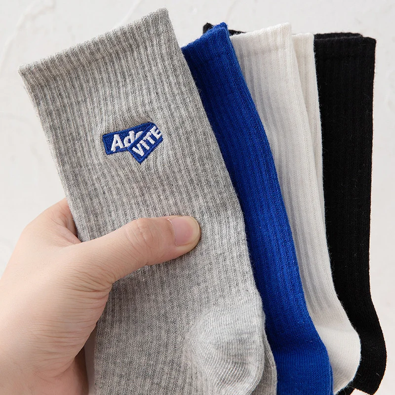 

20pairs/lots Happy Funny Socks Men Streetwear Letter Embroidery Casual Fashion Skateboard Business Socks Christmas Gift