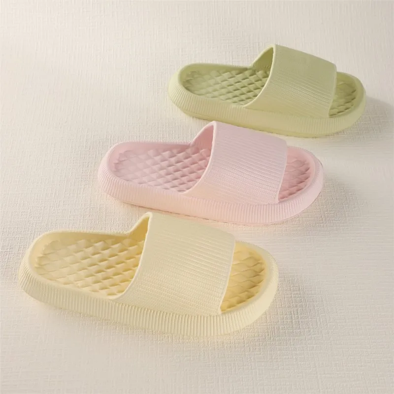 Crestar Women Summer Slippers Indoor Thick Sole Non-slip Bathroom Slides Comfort Soft Sole EVA Sandals Lady Beach Platform Shoes 4