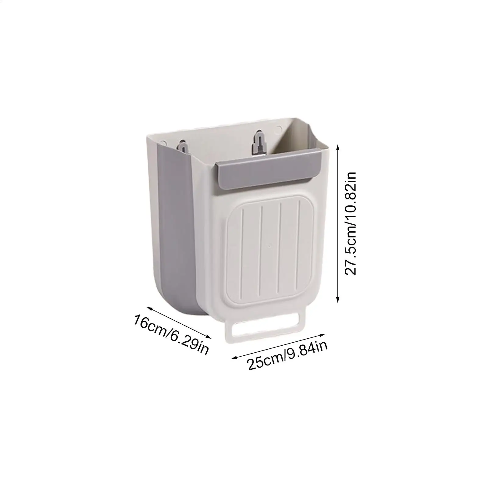 벽걸이형 쓰레기통 11L 접이식 쓰레기통 캐비닛 도어 쓰레기통 주방 욕실 사무실 거실 침실용