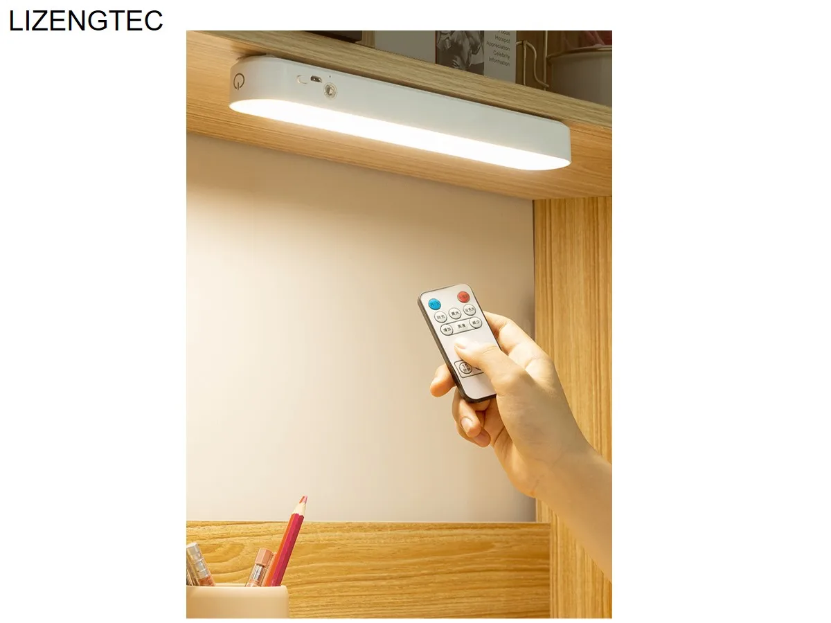 LIZENGTEC-새로운 원격 제어 USB 가제트 자기 매력 충전식 타이밍 자동 종료 LED 조명, 무료배송